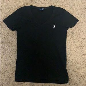Ralph Lauren black v-neck tee